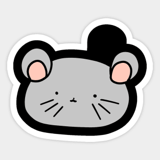 Gray Mouse Blob Sticker